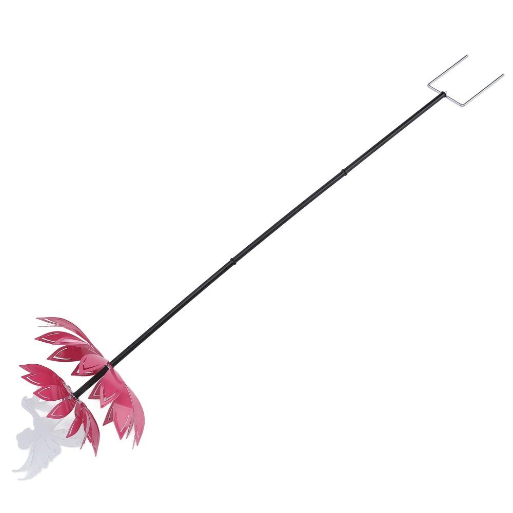 8pcs Alloy Metal Flower Sculpture Metal Stake Garden Yard Decoration Lawn Patio Backyard Decor
