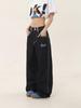 Jeans Rectos con Puño de Patchwork Cuadros Americanos - Pantalones Casuales Retro de Verano para Mujer