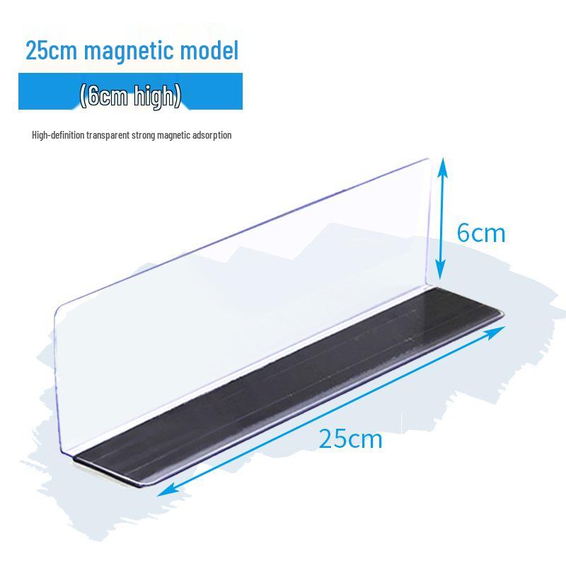 Plastic Shelf Divider for Small Items In Supermarkets and Convenience Stores