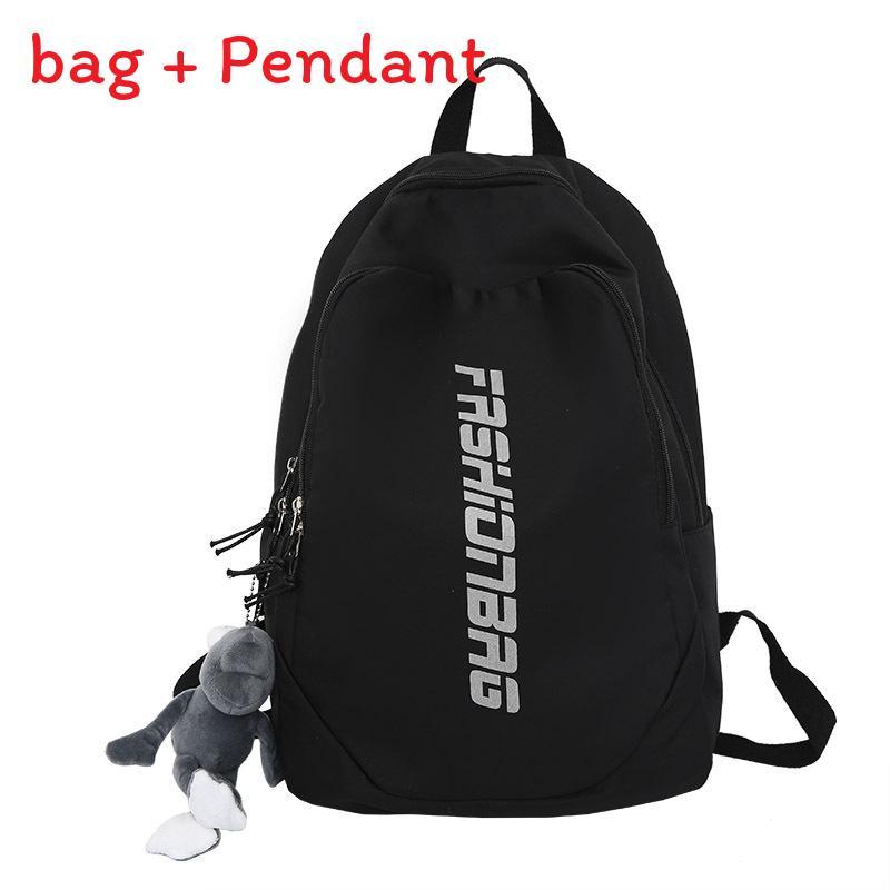 Nylon School Backpack For Teens With Durable Zipper And Phone Pocket For Daily Use