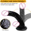 Realistic Black Wear Strap On Anal Plug G-Spot Masturbators Suction Cup Big Penis Butt Plug Long Dick Adult Sex Toy for Women18+