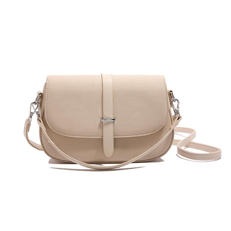 IELGY Korean Version Fashion Saddle Bag Retro Simple Handbag