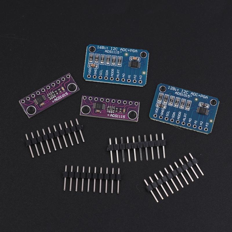Ads1115 Ads1015 12/16 Bit I2C Modul Präzision 4-Kanal Entwicklungsplatine Mit Pro Gain Verstärker Für Arduino