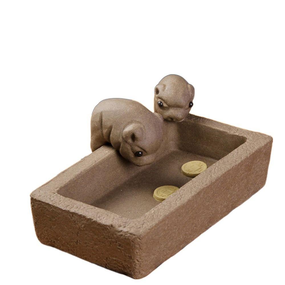 Chinese Crude Pottery ZiSha Tea Pet Creative Tea Pet Ornaments Craftsmanship Gift