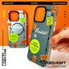 Fashion Label Magnetic Frosted Phone Case Compatible and Suitable for iPhone15 14 13 12 11promax Xsmax Xr 7 8plus