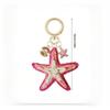 Handwoven Cherry And Starfish Pendant Women'S Beach Bag Decor Keyring Vacation Bohemian Keychain Jewelry Accessories