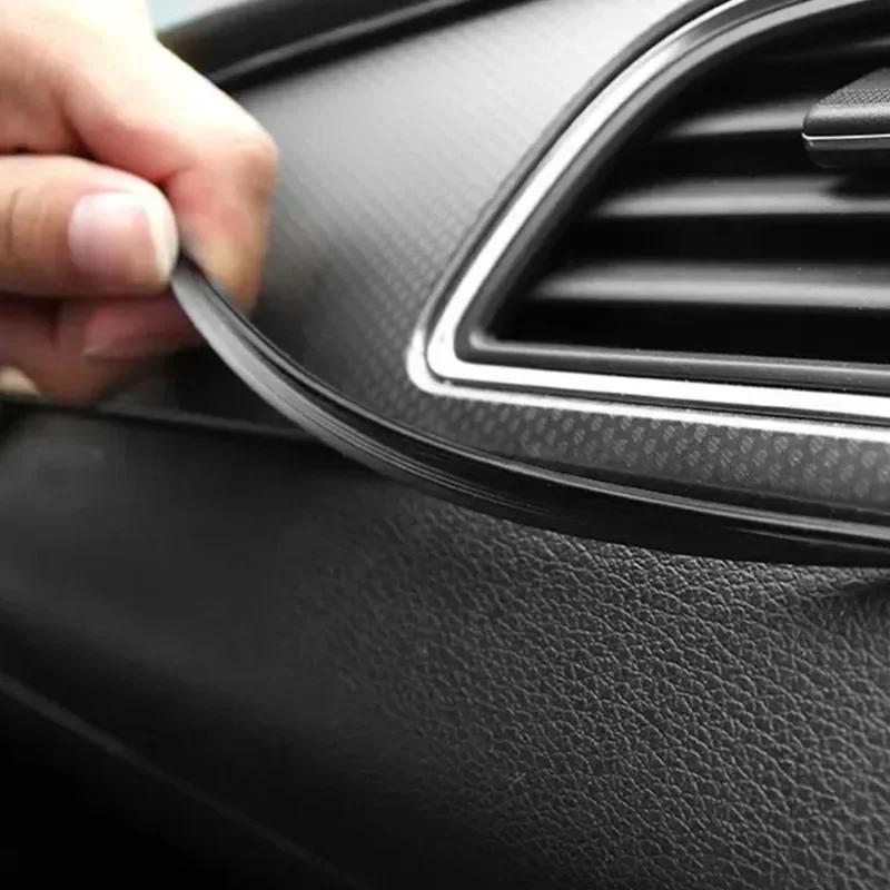 1.6/2/5M Auto Gummidichtungsstreifen Automatische Stoßstange Scheinwerfer Seitenschweller Kotflügelspalt Stoßdämpfender wasserdichter EPDM-Dichtungsstreifen