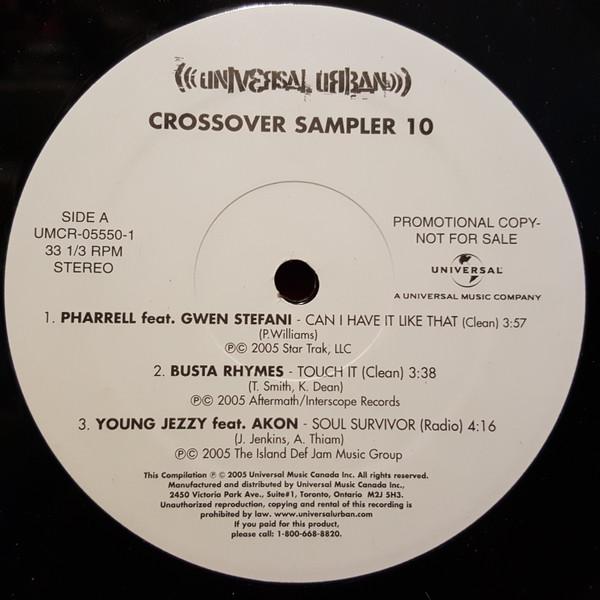 

12inch Record VARIOUS Crossover Sampler 10 UMCR055501 Universal Music 2005 Canada Dance Electronica Used