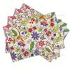 1PC Linen Placemats Colorful Floral Design, Washable, Heat Resistant, Rectangular Table Mats for Dining