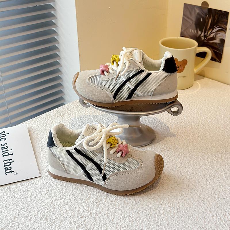 2025 spring and summer new Ming series low saturation moral training shoes girls lace-up casual versatile color matching flat-soled Forrest Gump shoes