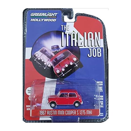 Greenlight Hollywood Series 28 The Italian Job (1967) Mini Cooper S 1275 MkI - Red - 1/64 Scale