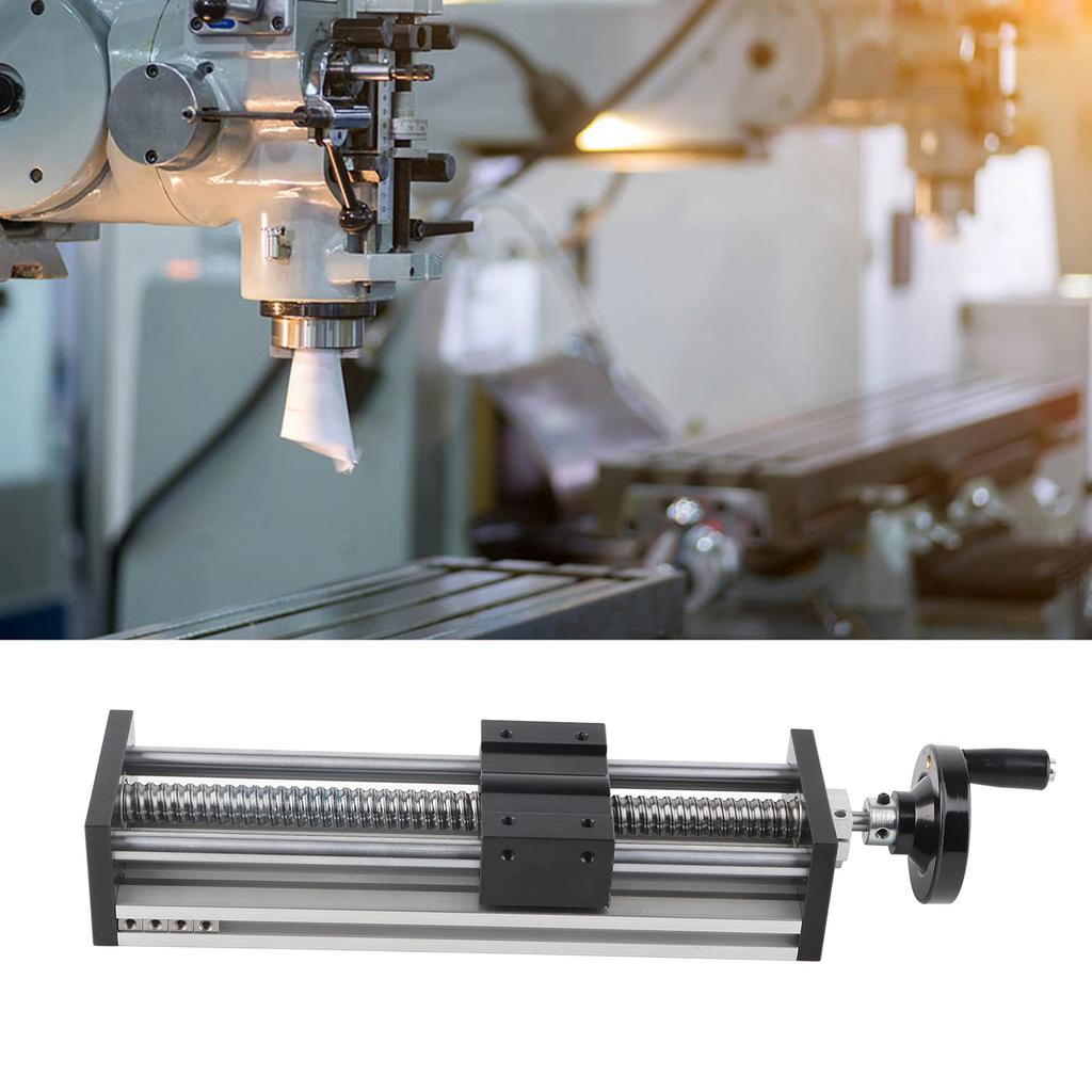 Lineare Schiebebühne 2?Manueller Schiebetisch mit Kugelachse, präzise Führungsplattform, 200 mm Hub