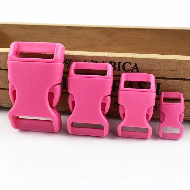 Meetee 10/20Pcs 10-25mm Plastic Side Release Buckle Bracelet Buckles Bag Strap Adjustable Dog Collar Clasp Leather Accessories