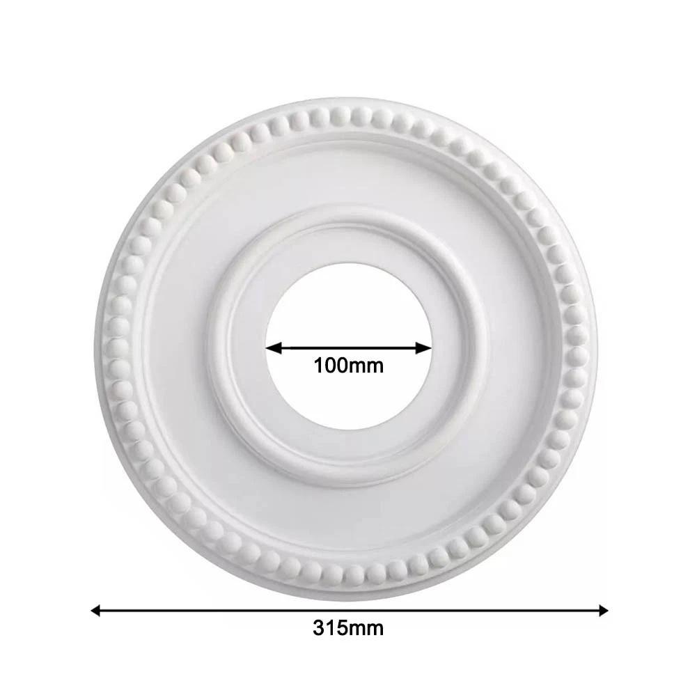 Ceiling Medallion Decorative Ceiling Medallions Board Rose Base Decoration European Style PU For Trim Canopy Chandelier Wood