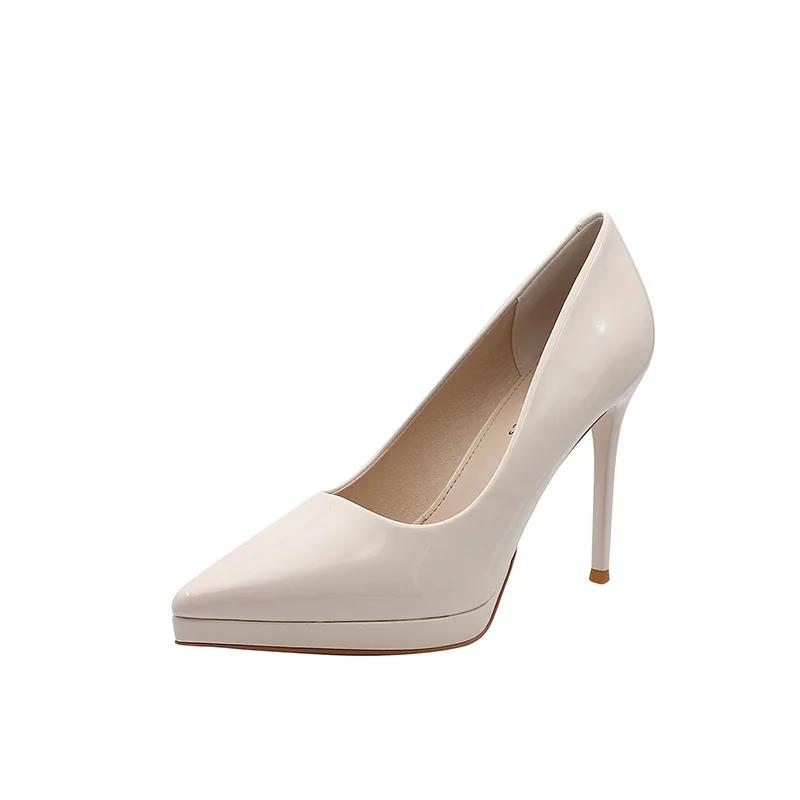 Elegantní Dámské Boty na Vysokém Podpatku Model Módní Přehlídka Vysoké Podpatky Dámské Špičaté Nepromokavé Platforma 10,5CM Stiletto Dámské Boty