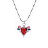 Spilla Smaltata JOJOS Red Rock Anime Moda Collana Affascinante Accessori Cosplay Spilla Collana da Uomo e Donna Regali per Fan