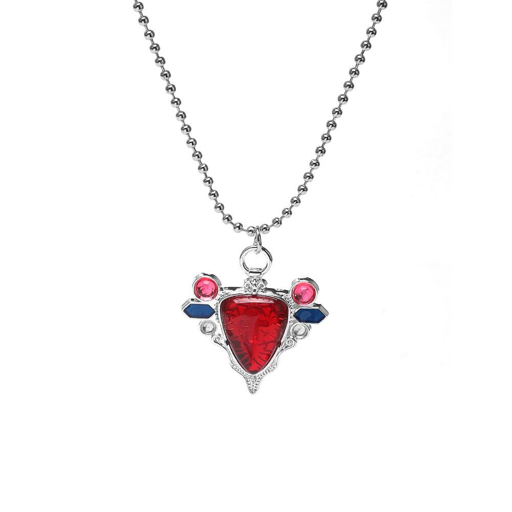 Spilla Smaltata JOJOS Red Rock Anime Moda Collana Affascinante Accessori Cosplay Spilla Collana da Uomo e Donna Regali per Fan