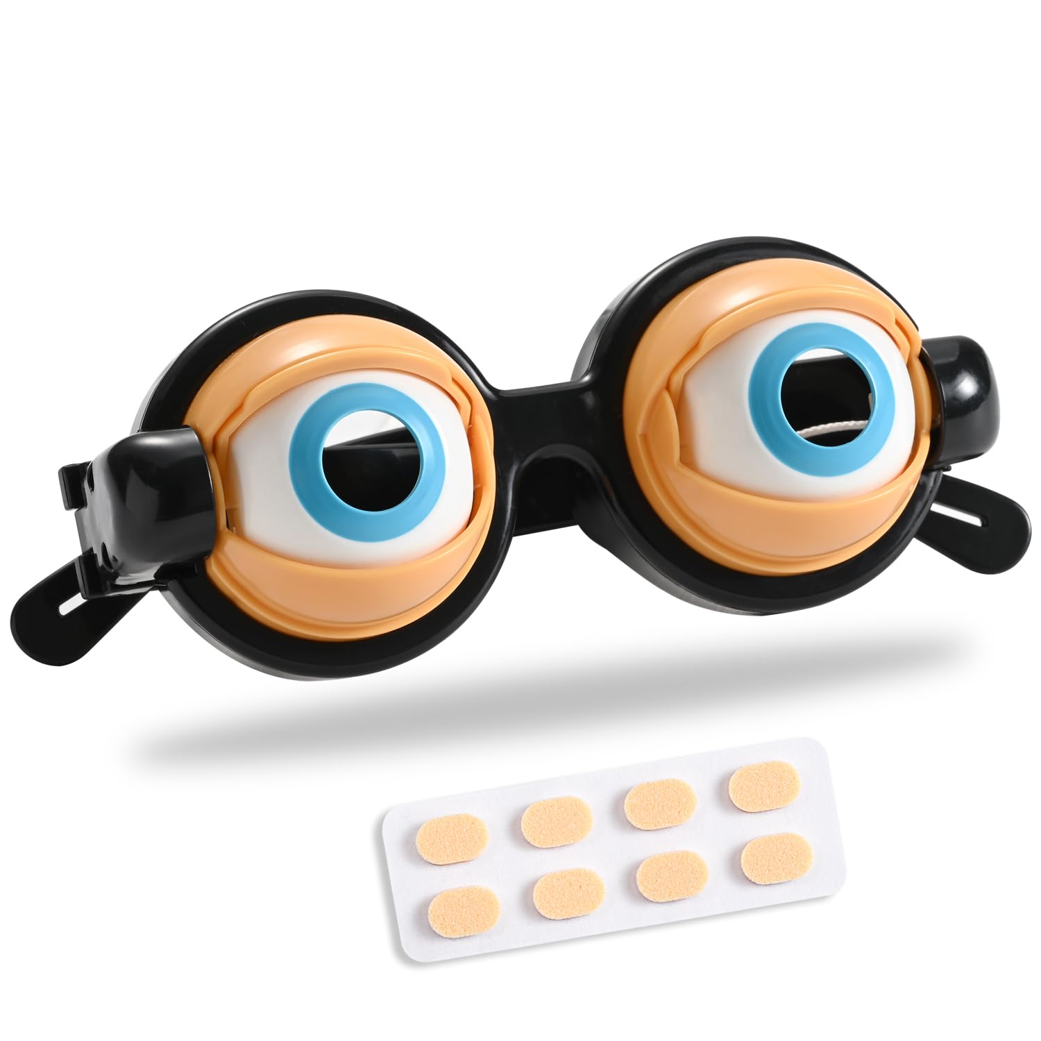 

BEIHOO Zako Shō Crazy Eyes Glasses Party Goods Nose Pad Non-Painful Non-Slip Surprise Entertainment Christmas Present Toy Black