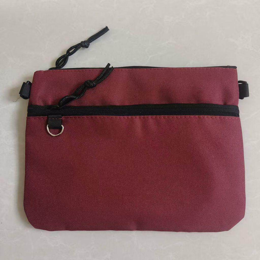 Mens Casual Nylon Crossbody Bag With Stitch Detailing For Travel And Everyday Use