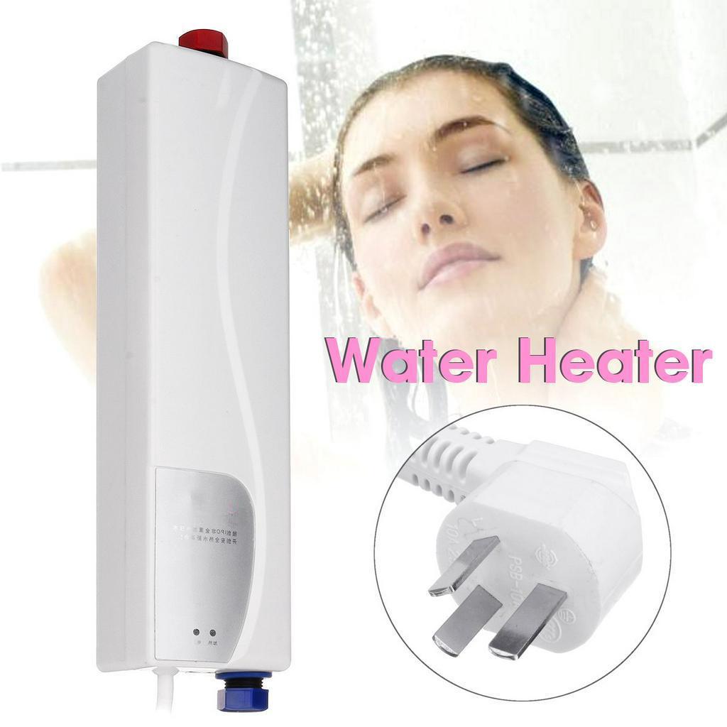 3000W Portable Mini Instant Electric Mini Tankless Water Heater 220V Hot Instantaneous Water Heater System for Kitchen Bathroom
