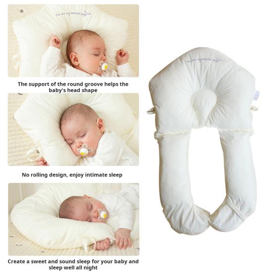 Infant Pillow for Symmetrical Head Shape Adjustment Cuddly Pillow for Toddlers Adjustable Baby Hug Pillow Super Soft Baby Positioning Pillow