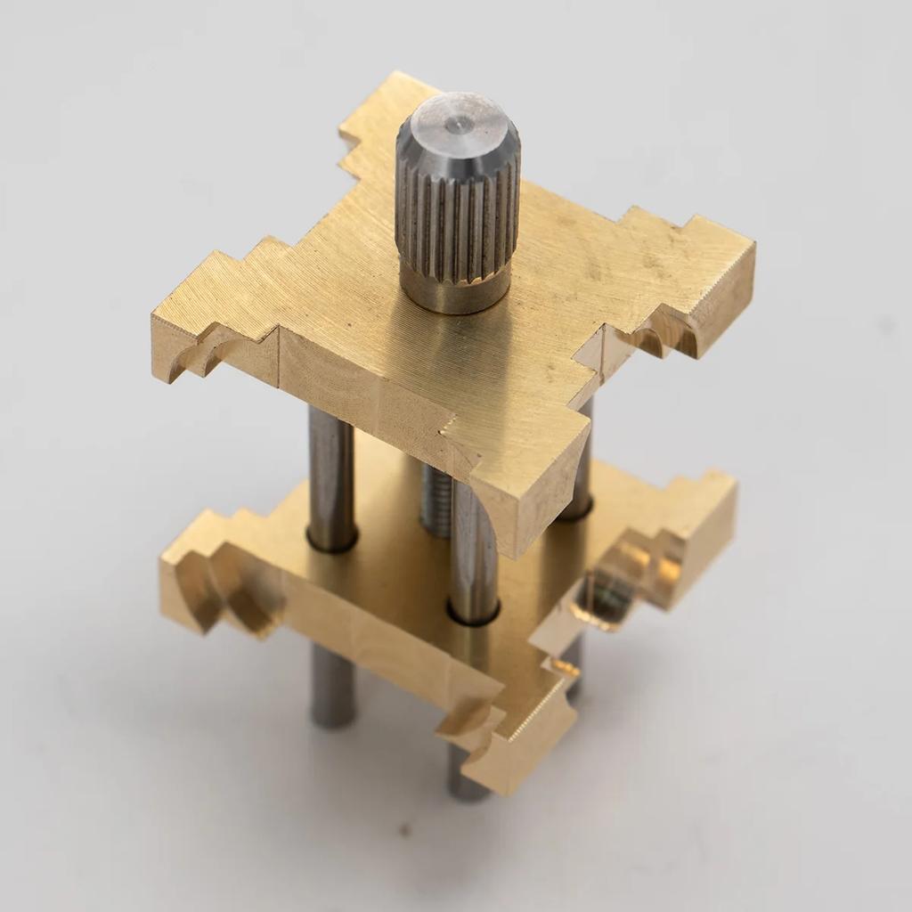 Watch Movement Holder Repair Tools Brass Fixed Base Multi-Function Adjustable Four-Sided Watch Movement Holder