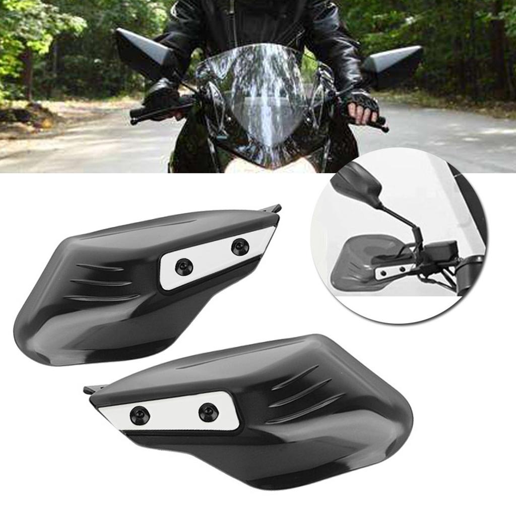 Motorcycle Hand Guards Handlebar Protector Protective Hand Shell Protection (Black)