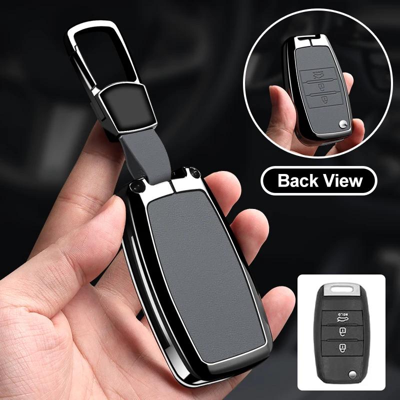 Zinc Alloy Car Key Case Cover Shell Fob for KIA RIO 3 K2 K3 K4 K5 Sportege Picanto Optima Soul Ceed Sorento Forte Stinger Cerato