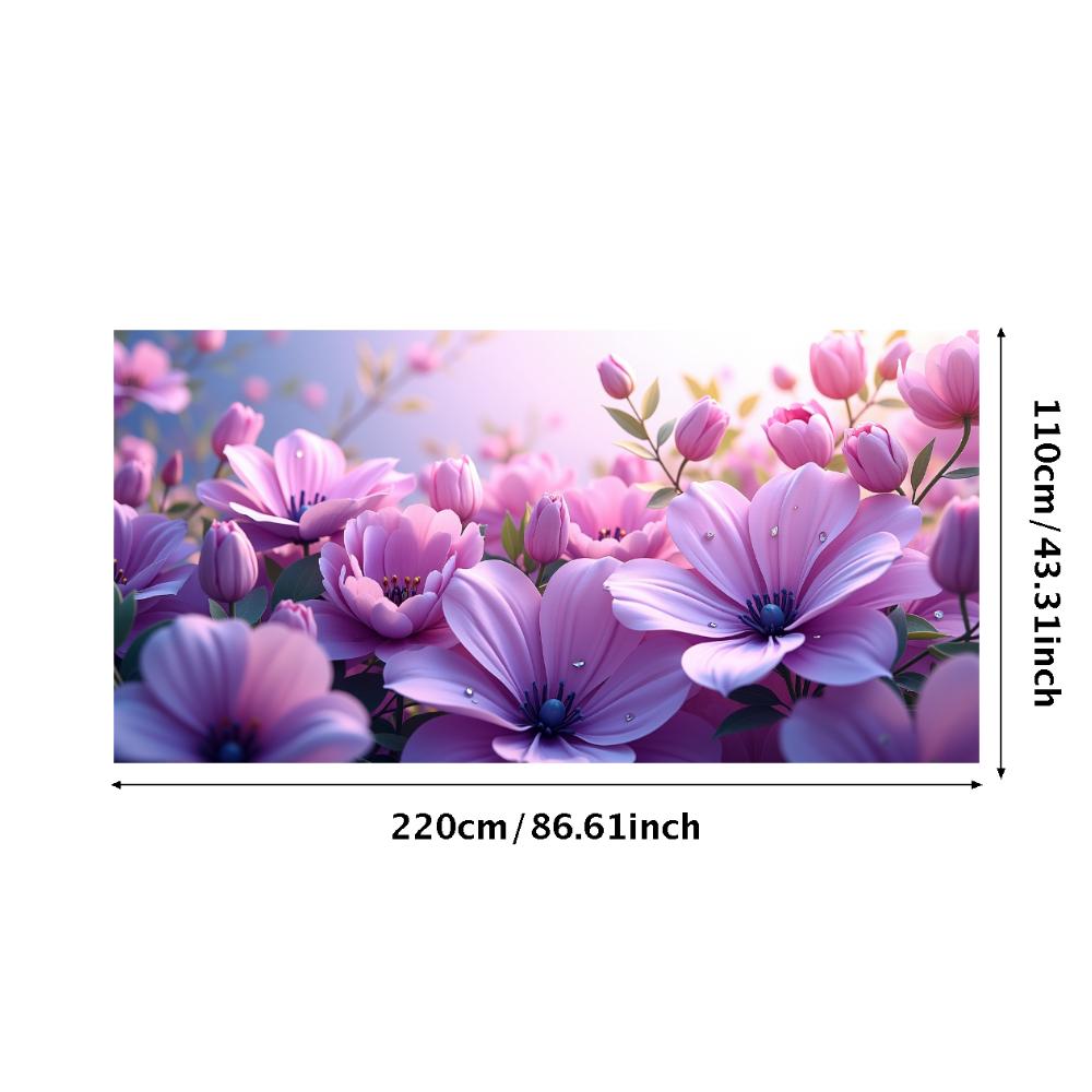 Peony Rose Flower Banner Backdrop Spring Outing Wedding Decor Photography Background Party Decoration Event Photo Shoot Supplies
