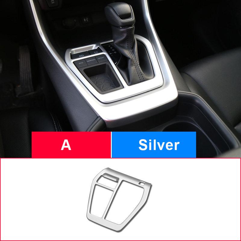 ABS Carbon Fiber Car Gear Shift Panel Cover Sticker Trim Interior For Toyota RAV4 XA50      2024 Accessories