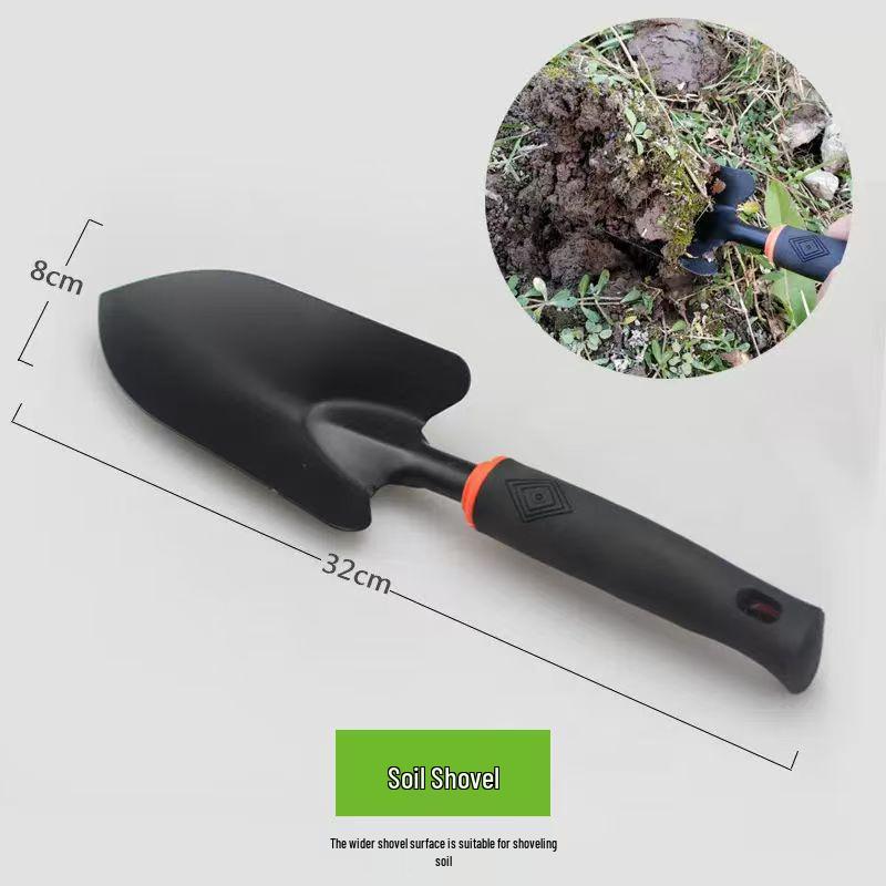 Multifunctional Gardening Tool Set: Clam Digging Shovel, Rake, Hoe, Iron Shovel, Small Shovel & Small Hoe for Planting & Household Use