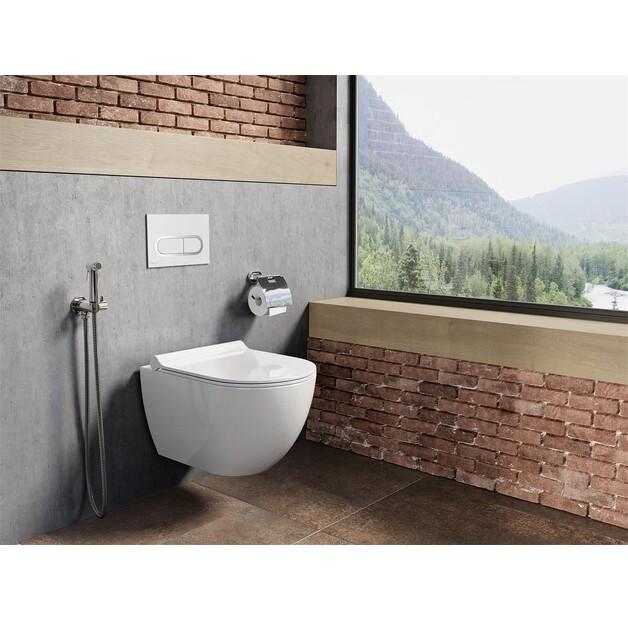 Клавиша смыва Ravak WC Chrome белый X01455