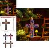 Car Easter Acrylic Cross Pendant With Minimalist Design For Vehicle Interior Decor