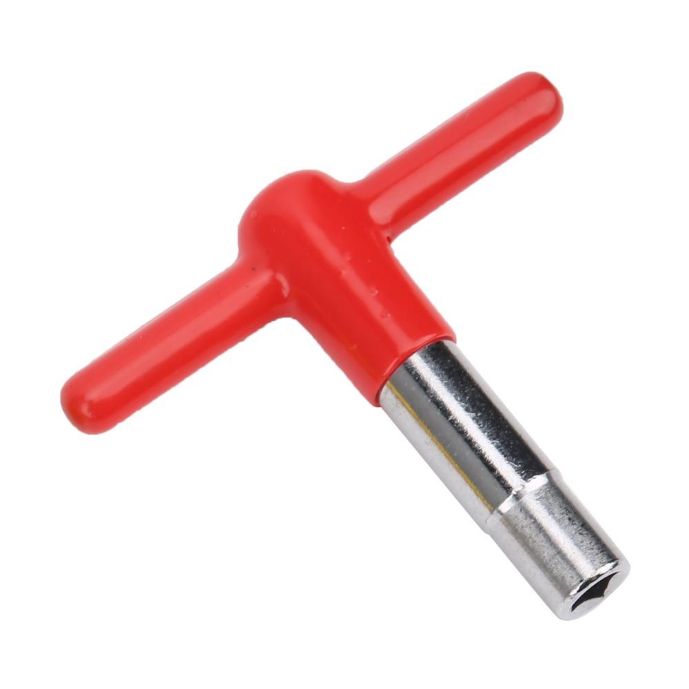 3PCS Yellow+Black+Red T Shaped Drum Key Silicone + Metal Drum Tuner Key For Percussion Drummers