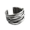 Ventfille   Copper Geometric Multilayer Round Bead Ring Female Fashion Punk Temperament Prevent Allergy Charm Jewelry