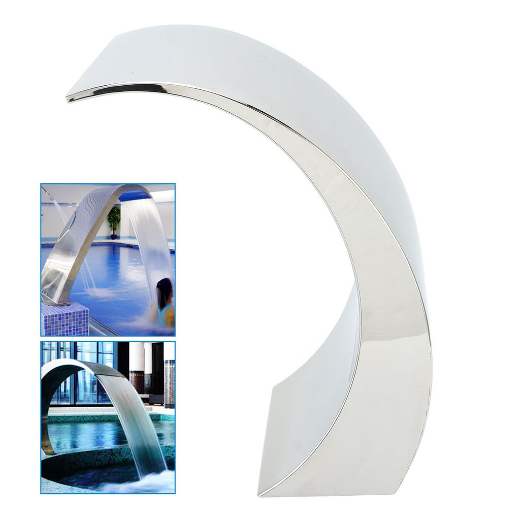 Swimming Pool Waterfall Outlet Swimming Pool Waterfall Fountain Sophisticated Polishing High Strength for Landscape Gardens