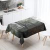 Forest Trees Printed Rectangular Tablecloth Outdoor Camping  Stain Resistant Waterproof Kitchen Table Home Decor
