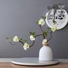 Zen Chinese Style Artificial Plum & Peach Blossom Flowers for Living Room & Foyer Decoration