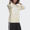 Adidas Originals Solid Color Brand Logo Printed Hooded Sweatshirt Women Sweatshirt Off-White H33586