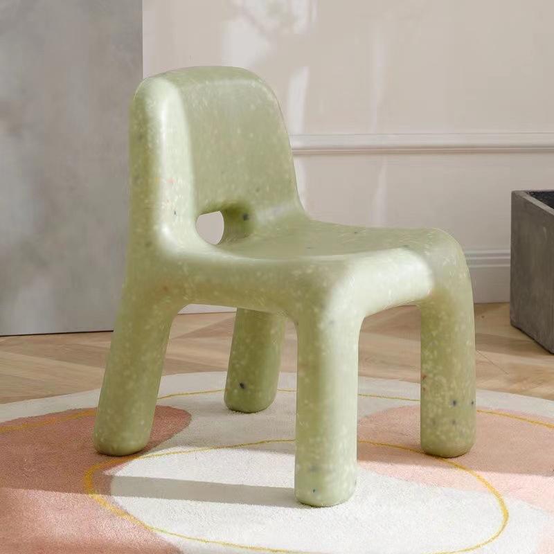 Sedia in Plastica di Alta Qualità in Stile Nordico - Panchina Compatta da Esterno con Schienale, Perfetta per Arredo Patio e Giardino