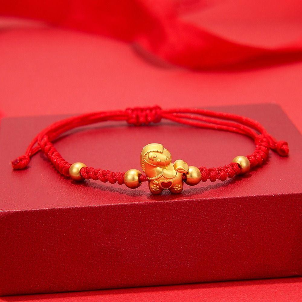 2026 2026 Horse Year Horse Year Bracelet Chinese Style Fortune Bracelet  Decoration