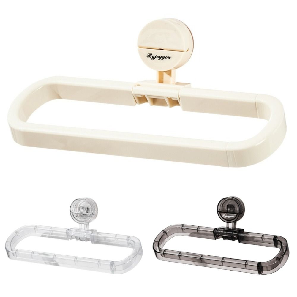 Removable Suction Cup Paper Towel Holder Wall Mounted No Drilling Roll Holder  Bathroom Accessories
