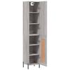 Highboard Gray Sonoma 34.5 x 34 x 180 cm Engineered Wood