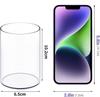 4 Pcs Acrylic Pen Holders, Clear Thick Pencil Cup, Round Makeup Brush Holder, Desktop Organizer for Office School Home Supplies