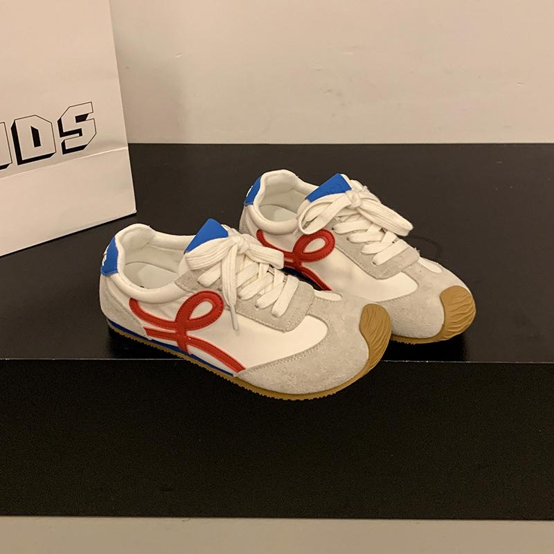 Yang Mi Has the Same Ballet Training Shoes for Women's 2025 Spring New Casual Sports Shoes, Advanced Color Matching Forrest Gump Shoes for Women