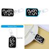 F26C Portable Keychain Electronic Clock For School Exams Miniature Digital Pocket Watch With Durability Plastic Construction