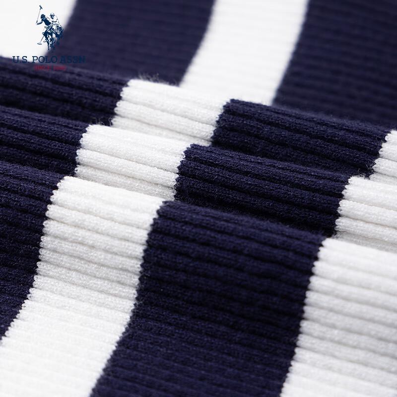 U.S. POLO ASSN. Striped Knit Polo Dress