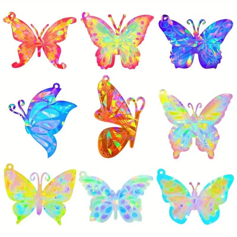 1Pcs Butterfly Silicone Pendants Keychain,Hanging Ornaments for DlY Necklaces,Bracelets,Home&CarDecors,Festive Gift Favors