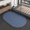 Non-Slip Bath Mat Diatomite Mats with Rubber Backing Soft Absorbent Bathroom Rug Diatomite Mud Thin Bath Mat for Hallway Shower