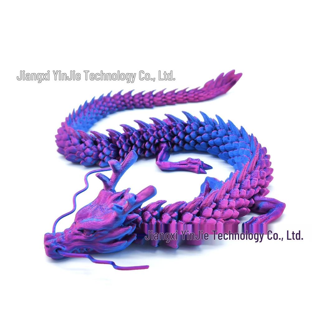 Hand-Painted 3D Chinese Dragon Ornament - Scenic Dragon Craft Gift